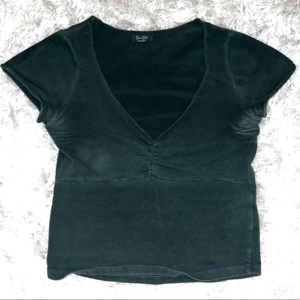 Dark Green Pacsun Crop Top